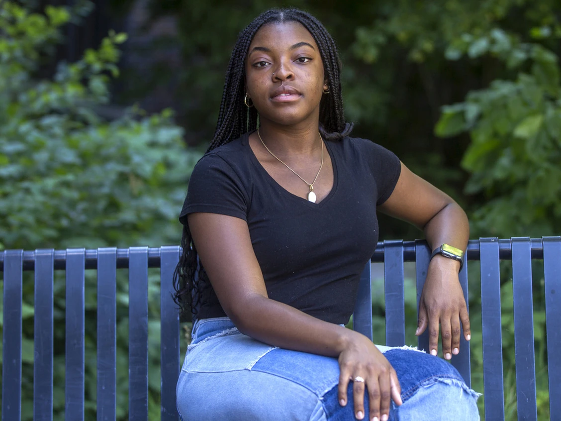 Chidera Onyegbule, 20, is a third-year Carleton University student studying neuroscience and mental health. She experiences eco-anxiety, a fear of the future in relation to climate change. PHOTO BY BRUCE DEACHMAN /Postmedia